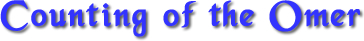 Counting of the Omer