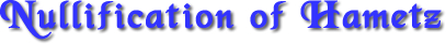nullification_of_hametz