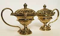 Two Golden Frankincense Vessles